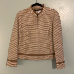 Pendleton blazer wool/leather